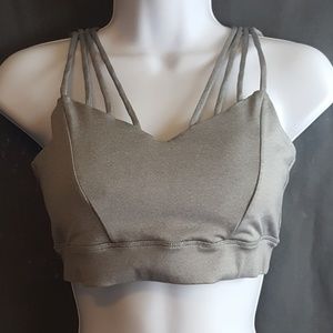 7 Goals Gray Sports Bra